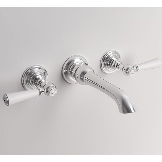 Park Avenue Astaire baterie lavoar clasica incastrata perete 3 module crom  