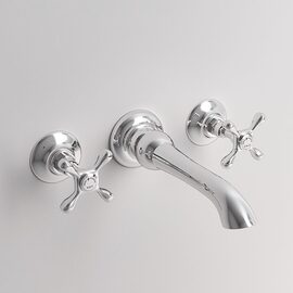 Park Avenue James baterie lavoar clasica incastrata perete 3 module crom 