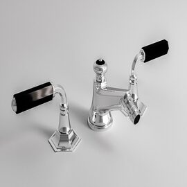 Park Avenue Dark Black baterie bideu 3 module crom 