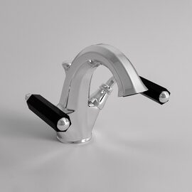 Park Avenue Dark Black baterie lavoar crom 