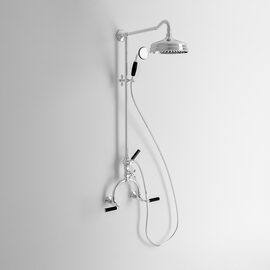 Park Avenue Dark Black  Coloana dus crom 