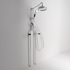 Park Avenue Dark Black Coloana dus montaj pe podea crom 