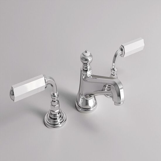 Park Avenue Dark White baterie lavoar 3 module crom 