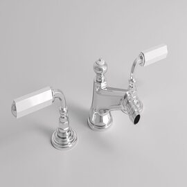 Park Avenue Dark White baterie bideu 3 module crom 