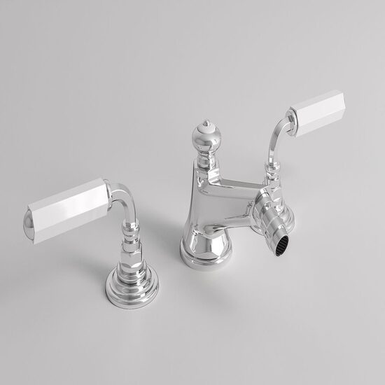 Park Avenue Dark White baterie bideu 3 module crom 