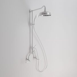 Park Avenue Dark White Coloana dus crom