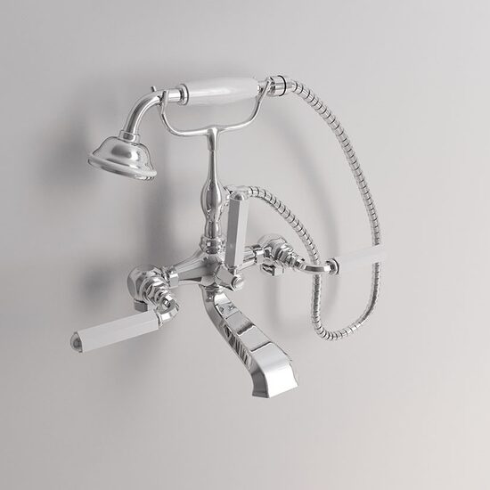 Park Avenue Dark White baterie cada freestanding crom 