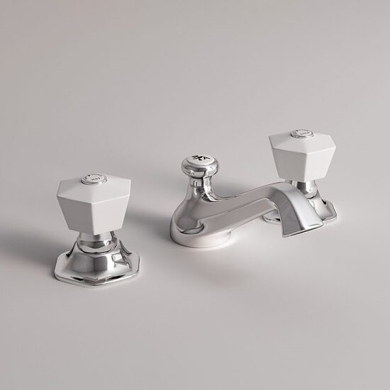 Park Avenue Bianca baterie lavoar 3 module crom 