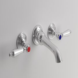 Park Avenue Caruso baterie lavoar clasica incastrata perete 3 mod crom 