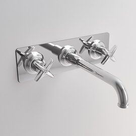 Park Avenue Cross baterie lavoar clasica incastrata perete 3 mod crom 