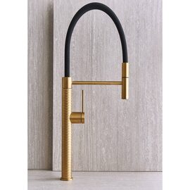 Foster Skin baterie bucatarie extractibila 1 jet auriu satinat 