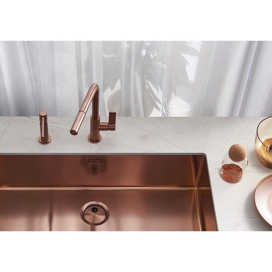 Foster Vela Plus baterie bucatarie 1 jet cupru satinat 