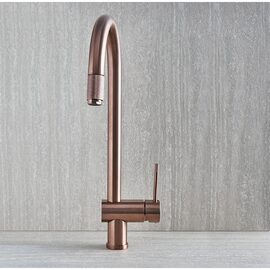 Foster Volta  baterie bucatarie 1 jet cupru satinat 