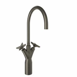 Ramon Soler Adagio baterie pentru lavoar pe blat pipa mobila 19 cm grtafit