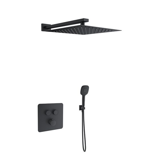 Ramon Soler Rs Smart kit dus incastrat termostatat negru mat